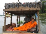 reclining monk