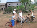 bike tour around Siem Pang with two friendly Candians