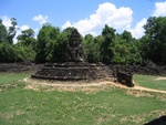 Preah Neak Pean, small island temple situated in the center of several pools
