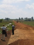 inspecting a newly build road