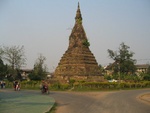 Buddhist stupa, downtown Vientiane