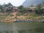 Nong Khiaw, getting off the boat