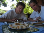last breakfast on Ile Ste. Marie