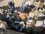 lively market day in Djenne