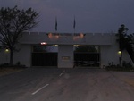 first at the entrance gate to Etosha National Park