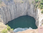 The Big Hole, hand digged, formerly 800m deep now filled with 650m of water
