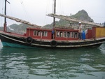 our boat for the tour of Ha Long Bay
